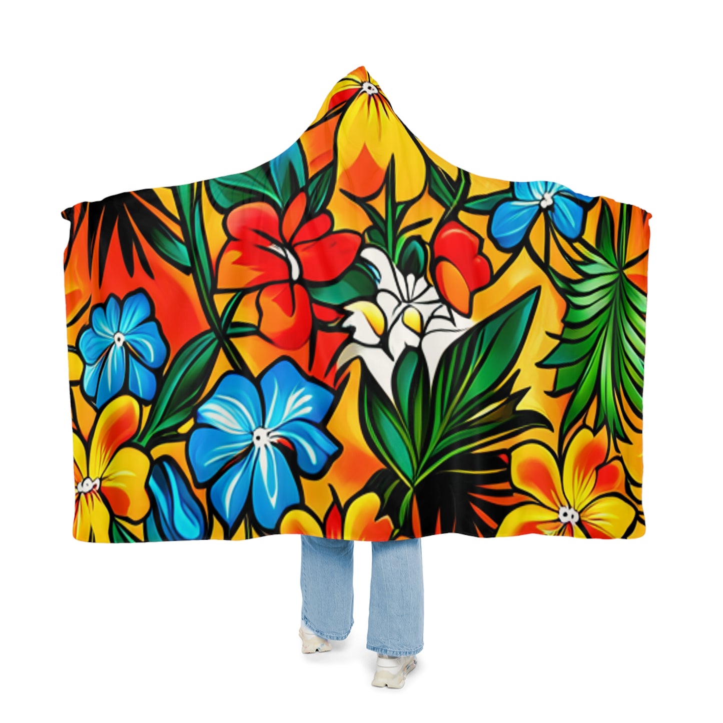 Bustervans Hawaiian Camping Snuggle Blanket