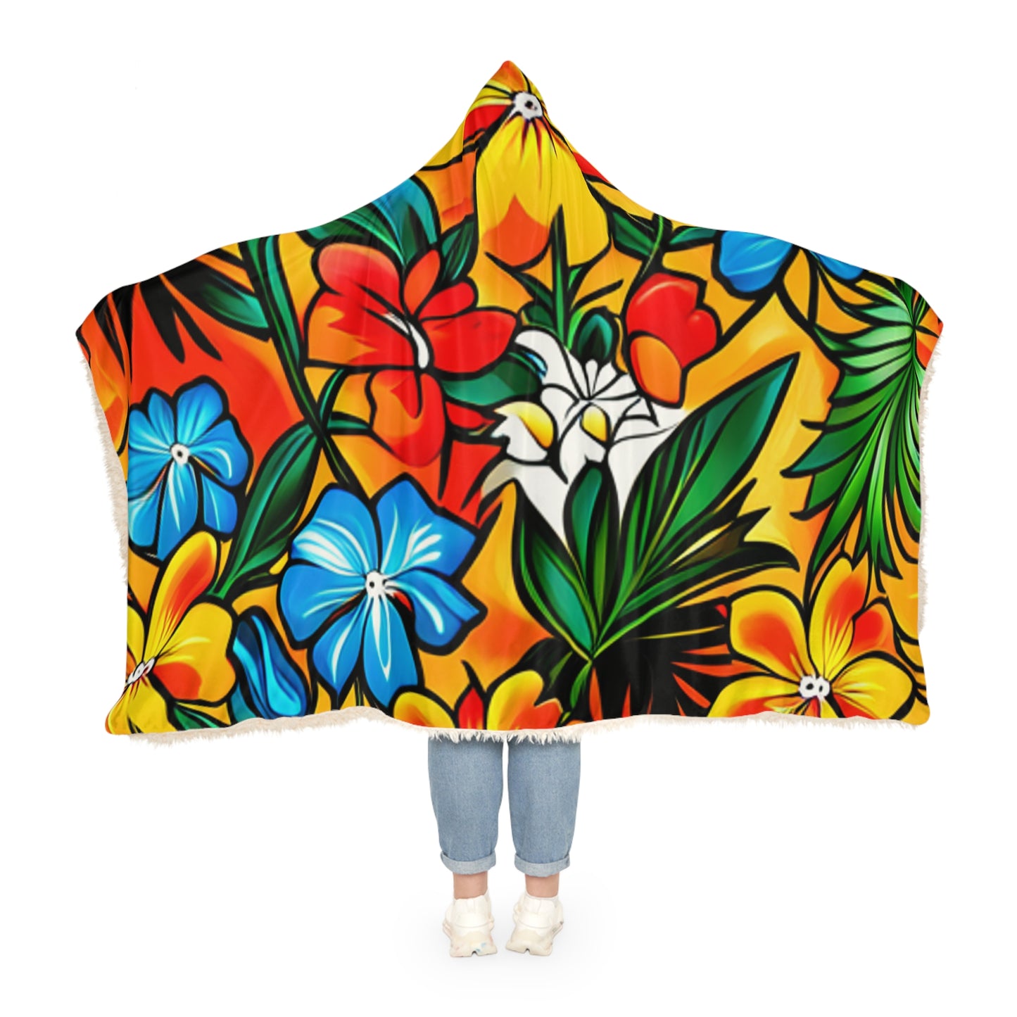 Bustervans Hawaiian Camping Snuggle Blanket